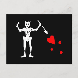 Cartão Postal Sinalizador Autenticado da Barba Negra