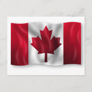 Cartão Postal Sinalizador Canadá Personalizado