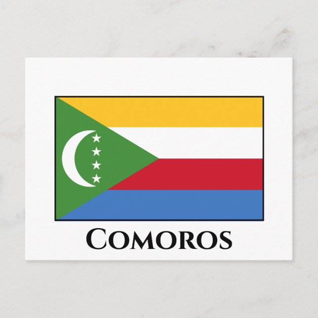 Cartão Postal Sinalizador Comores (Frente)