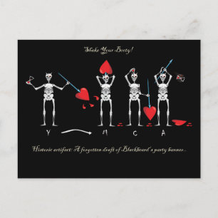 Cartão Postal Sinalizador Da Barba Negra Do CAPITÃO MAYFLOWER