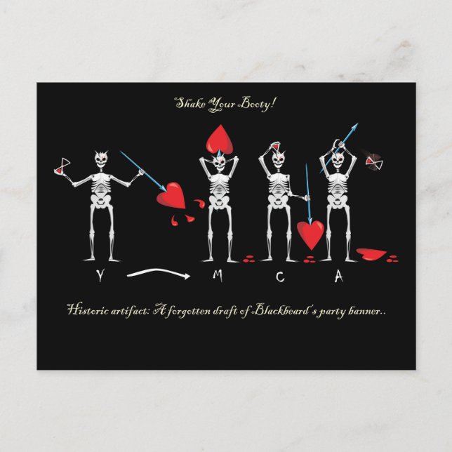 Cartão Postal Sinalizador Da Barba Negra Do CAPITÃO MAYFLOWER (Frente)