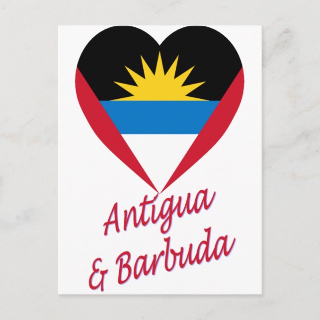 Cartão Postal Sinalizador de Antígua e Barbuda (Frente)