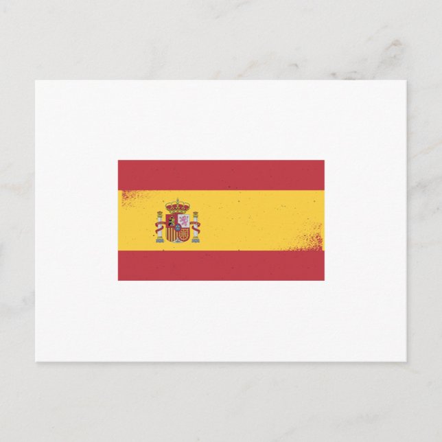 Cartão Postal Sinalizador de espanha (Frente)