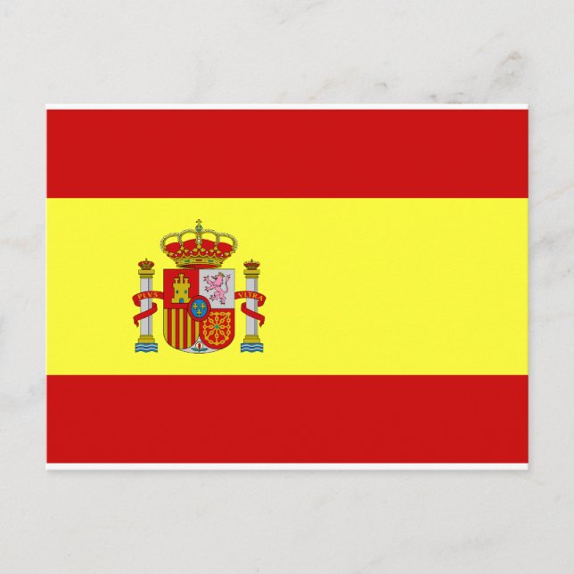 Cartão Postal Sinalizador de espanha (Frente)
