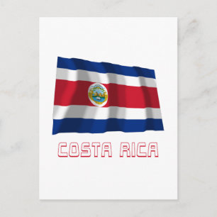 Cartão Postal Sinalizador de Onda Costa Rica com Nome