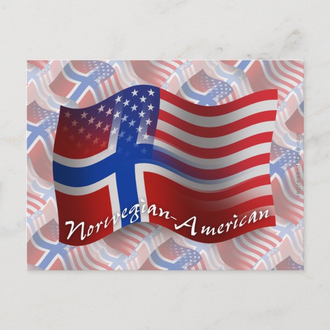 Cartão Postal Sinalizador de Onda Norueguês-Americano (Frente)