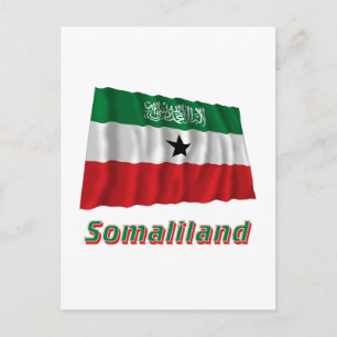 Cartão Postal Sinalizador de Onda Somaliland com Nome