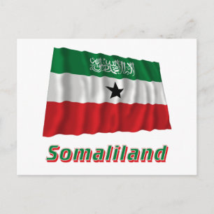 Cartão Postal Sinalizador de Onda Somaliland com Nome