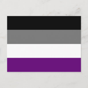 Cartão Postal Sinalizador de Orgulho Asexual {{ Ace   Demi   Cin