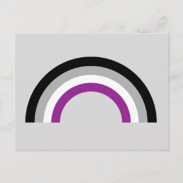 Cartão Postal Sinalizador de Orgulho Asexual Arco-Íris