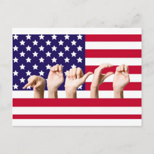 Cartão Postal Sinalizador de Paz na ASL