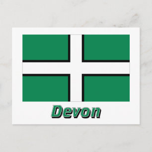 Cartão Postal Sinalizador Devon com Nome