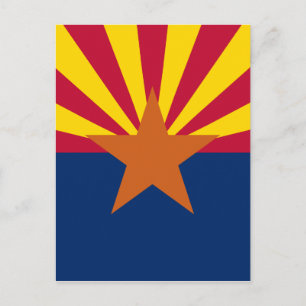 Cartão Postal Sinalizador do Estado da arizona
