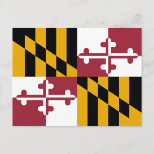 Cartão Postal Sinalizador do Estado de Maryland