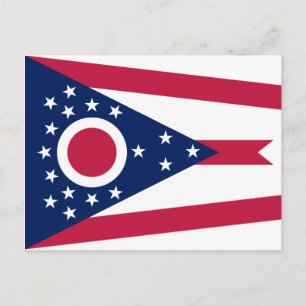 Cartão Postal Sinalizador do estado de Ohio