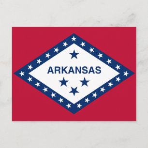 Cartão Postal Sinalizador do Estado do Arkansas