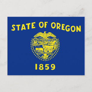 Cartão Postal Sinalizador do Estado do Oregon