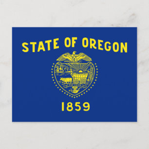 Cartão Postal Sinalizador do Estado do Oregon