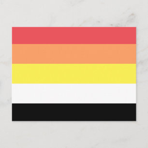 Cartão Postal Sinalizador do Orgulho Akoisexual Akoiromântico