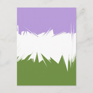 Cartão Postal Sinalizador do Orgulho do abstrato Genderqueer