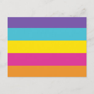 Cartão Postal Sinalizador do Orgulho Não Binário de Gênero