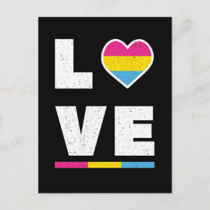 Cartão Postal Sinalizador do Orgulho Pansexual LGBTQ Desapontou 