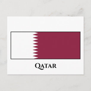 Cartão Postal Sinalizador do Qatar