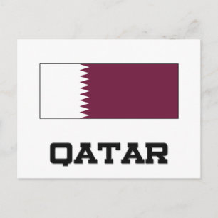 Cartão Postal Sinalizador do Qatar