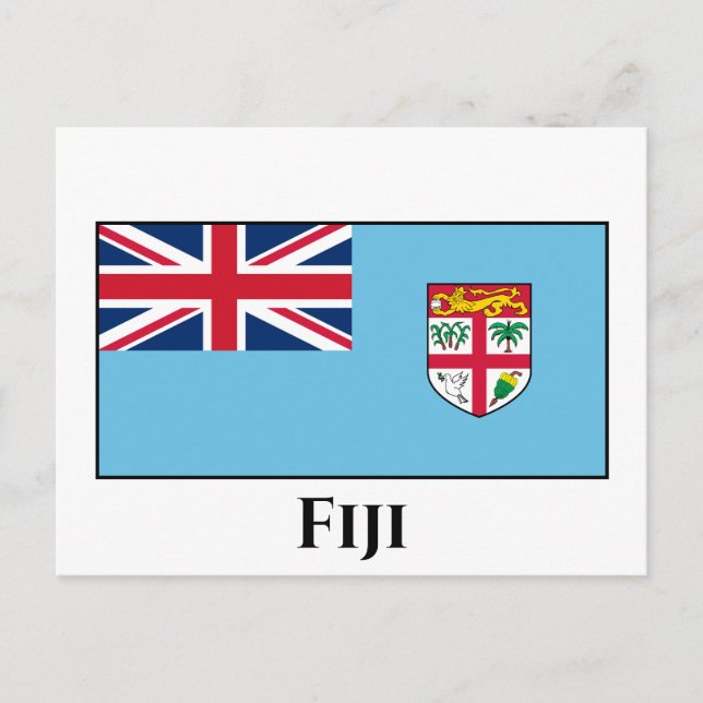 Cartão Postal Sinalizador Fiji (Frente)
