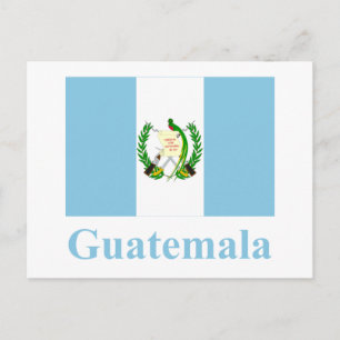 Cartão Postal Sinalizador Guatemala com nome
