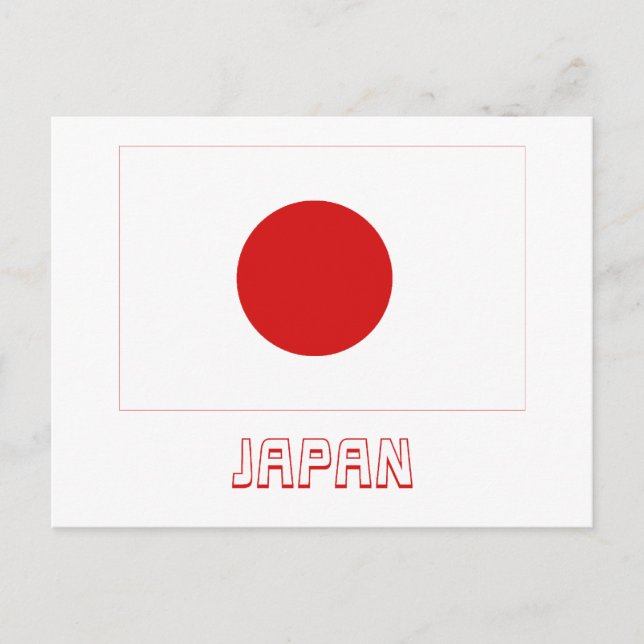 Cartão Postal Sinalizador Japão com Nome (Frente)