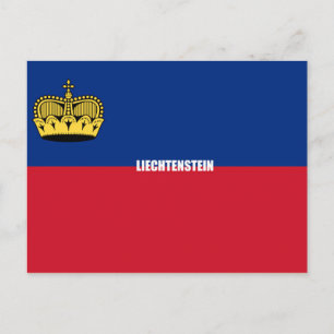 Cartão Postal Sinalizador Liechtenstein