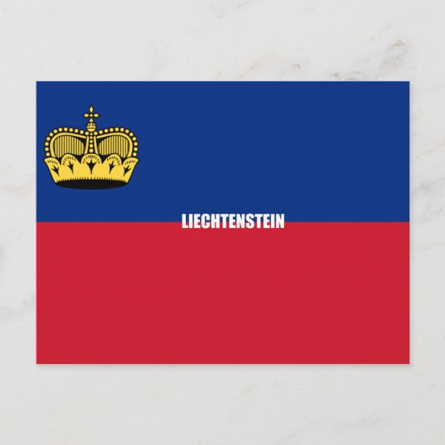 Cartão Postal Sinalizador Liechtenstein (Frente)