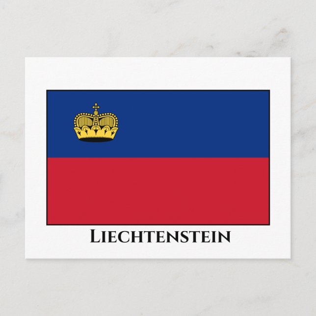 Cartão Postal Sinalizador Liechtenstein (Frente)