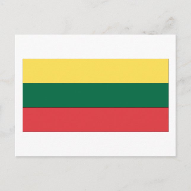 Cartão Postal Sinalizador Lituânia (Frente)