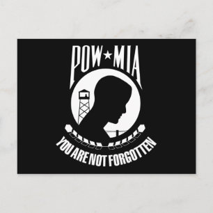 Cartão Postal Sinalizador POW MIA