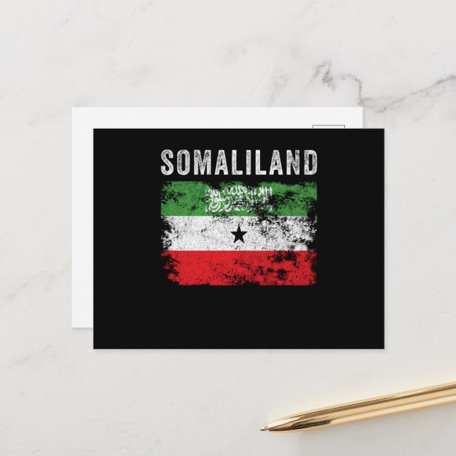 Cartão Postal Sinalizador Somaliland (Frente/Verso In Situ)