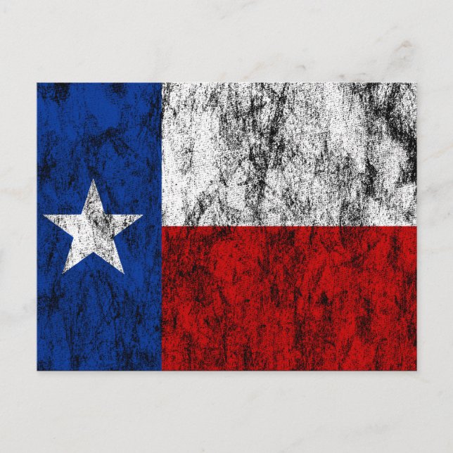 Cartão Postal sinalizador texas (Frente)