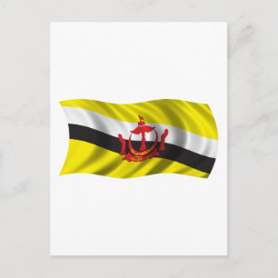 Cartão Postal Sinalizador Wavy Brunei