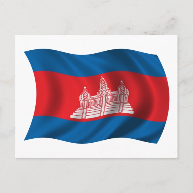 Cartão Postal Sinalizador Wavy cambodia (Frente)
