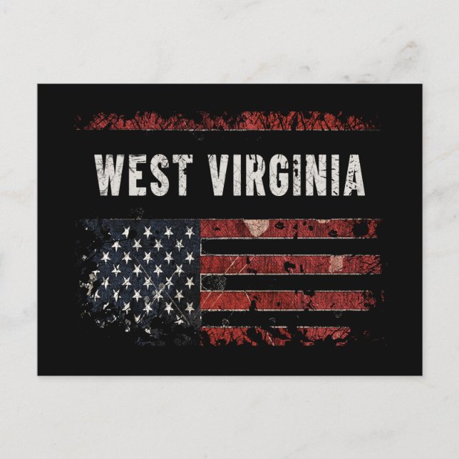 Cartão Postal Sinalizador West Virginia USA (Frente)