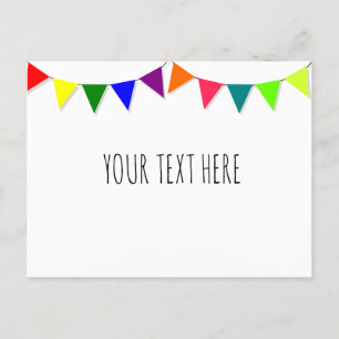 Cartão Postal Sinalizadores decorativos