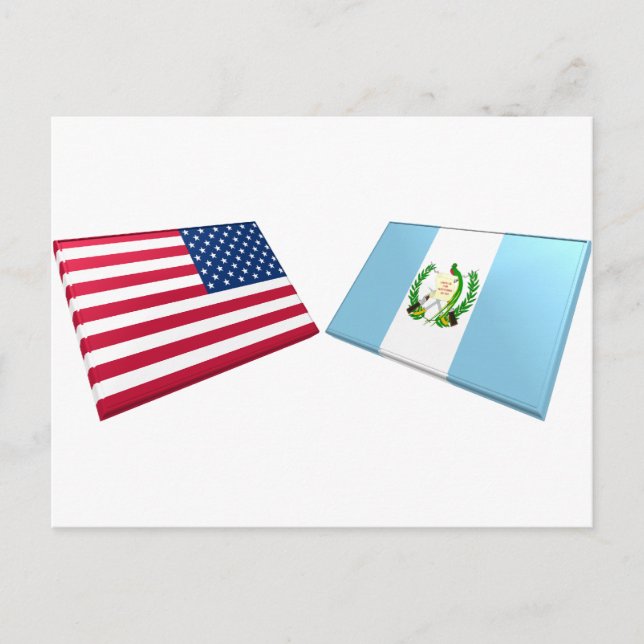 Cartão Postal Sinalizadores EUA e Guatemala (Frente)
