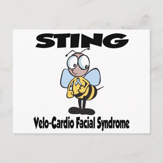 Cartão Postal Síndrome Velocardiofacial STING (Frente)