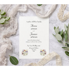 Cartão Postal Sinfonia de flor selvagem: Arte de Aquarela Vibran