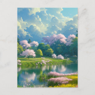 Cartão Postal Sinfonia Flutuante das Cores da Natureza