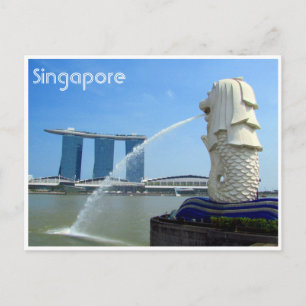 Cartão Postal singapore casino merlion