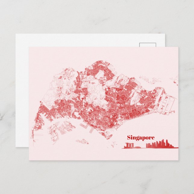 Cartão Postal Singapura (Frente/Verso)