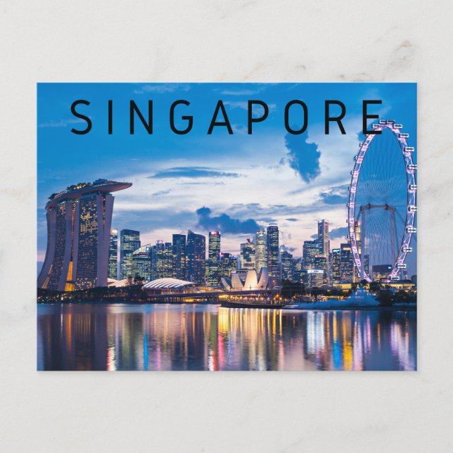 Cartão Postal Singapura (Frente)