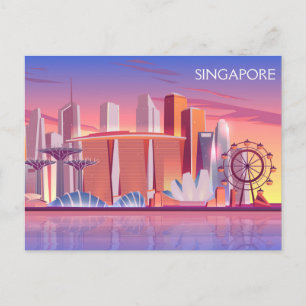 Cartão Postal Singapura